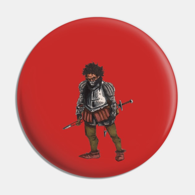 Garibaldi the Half Orc Fighter Pin by Hominid