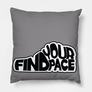 Find Your Pace Tee Pillow