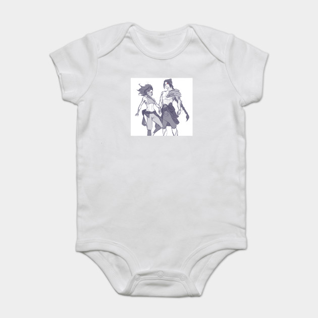 Akali X Kayn League Of Legends Baby Kurzarmbody Teepublic De
