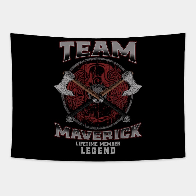 Maverick Name - Lifetime Member Legend - Viking Tapestry by Stacy Peters Art