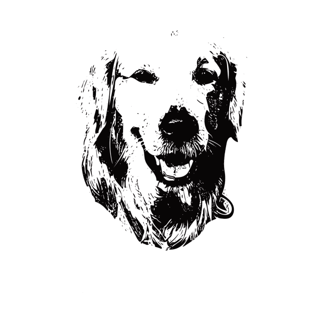 Golden Retriever Face Design - A Golden Christmas Gift by DoggyStyles