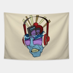 Blue Beats Tapestry