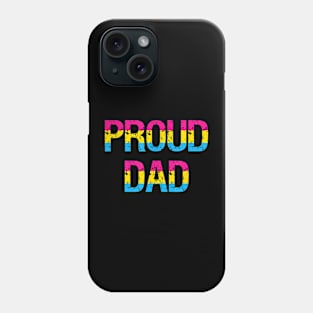 Pansexual Proud Dad Fathers Day Pan Pride Flag Phone Case