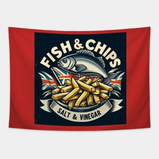 British Fish & Chips Tapestry