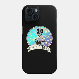 Alien Ukulule UKULALIEN Flowers Music Cartoon Phone Case