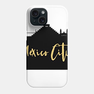 MEXICO CITY MEXICO DESIGNER SILHOUETTE SKYLINE ART Phone Case