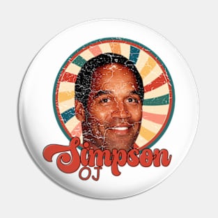 oj simpson ART gift Pin