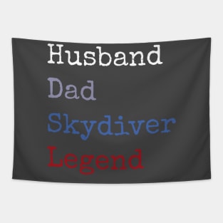 Husband dad skydiver legend Tapestry