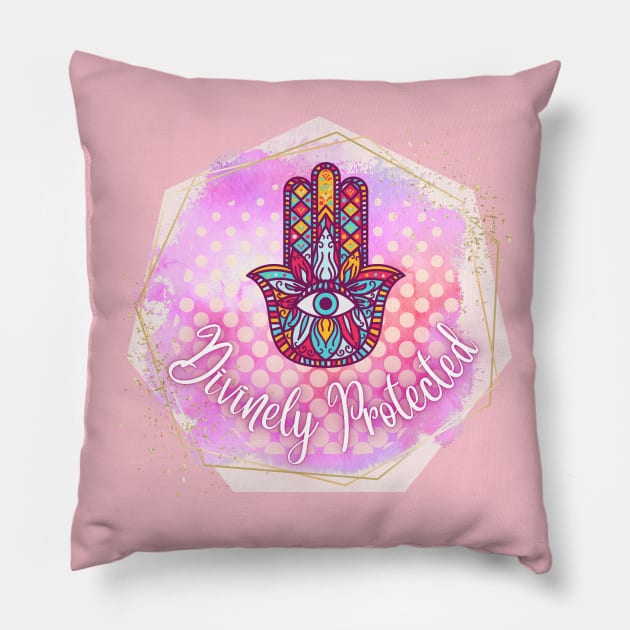 Divinely Protected Pillow by Spirit Shirts