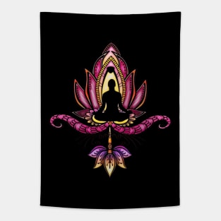 Wonderful colorful lotus flower Tapestry