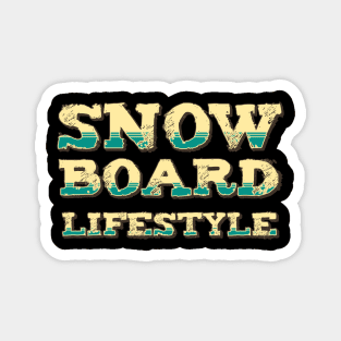 SnowBoard Lifestyle Extreme Sports Vintage Retro Style Magnet