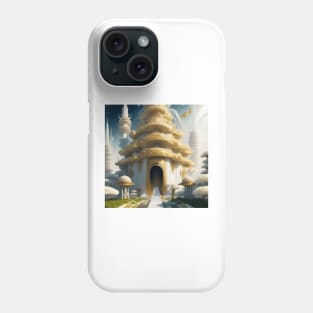 The Empress' Swirling Gardens Space Metropolis The Temple of Truth Is White Phone Case