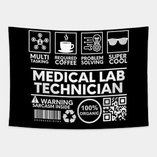 Medical Lab Technician black Tapestry