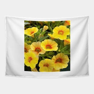 Yellow Petunias Tapestry