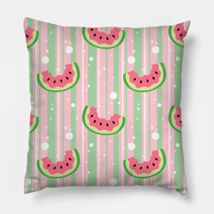 Watermelon Stripes Pattern Pillow