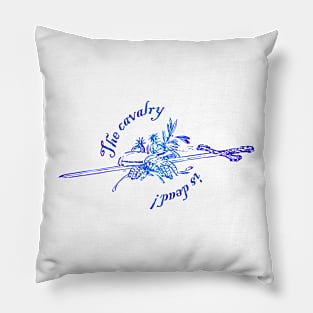 Cavalry (blue) Pillow