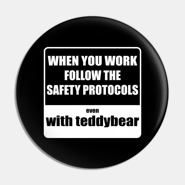 Dangerous teddybear Pin by Johka