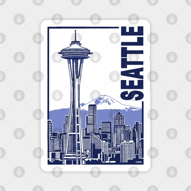 Seattle Magnet by NewSignCreation