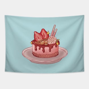 Strawberry Cake Tapestry