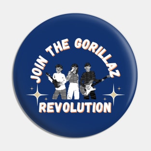 Join the Gorillaz Revolution Pin