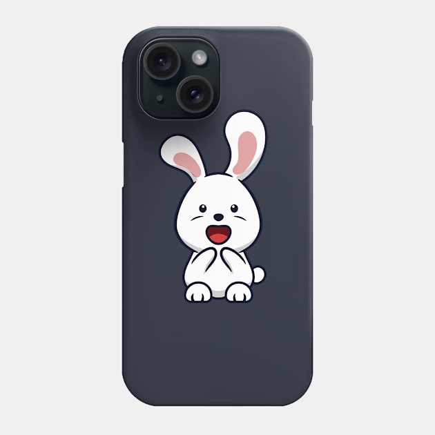 cute bunny cartoon Phone Case by garistipis