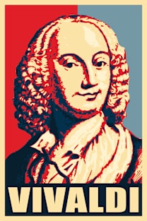 Vivaldi Propaganda Poster Pop Art Magnet