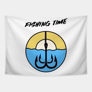 Fishing Time / Sport Fishing / Fishing Design / Fishing Lover / Fisherman gift Tapestry