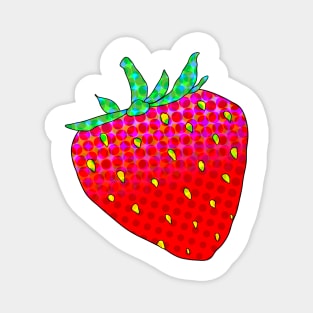 Trippy Strawberry Variation 3 Magnet