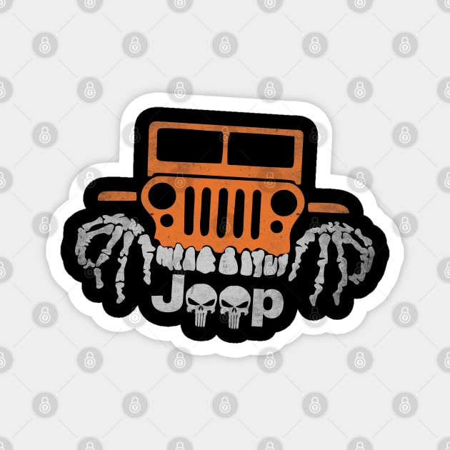 Jeep Wrangler Vintage Magnet by Geraldines