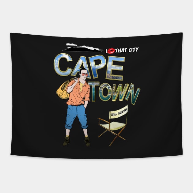 I've been to Cape-Town Tapestry by Just Kidding by Nadine May