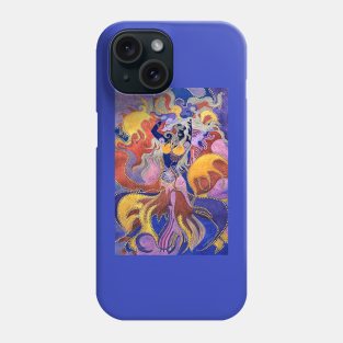 Dancing Rainbow Mermaid Painting Phone Case