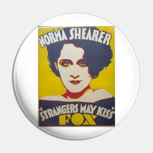 Norma Shearer Strangers May Kiss Trolley Card 1931 Pin