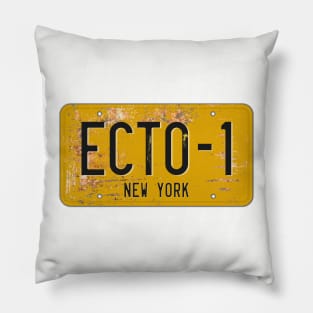 GHOST BUSTERS - ECTO-1 REGISTRATION PLATE Pillow