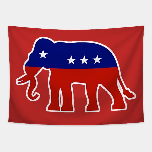 Republican-Elephant Tapestry by Aona jonmomoa