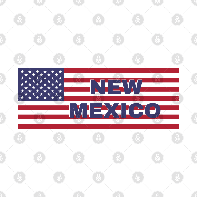 New Mexico State in American Flag by aybe7elf