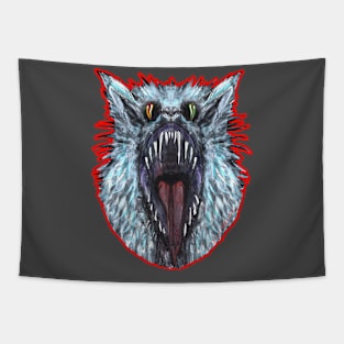 Cat Wolf Scream by Gus Fink Tapestry