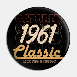 october 1961 birthday Pin