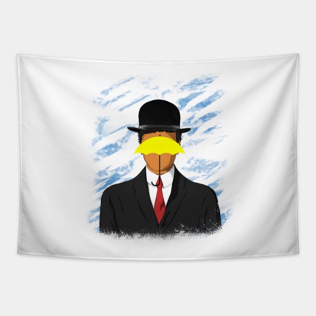 How I met your mother - Son of yellow umbrella white Tapestry by Uwaki