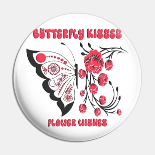 Flowers Wishes Butterfly Wings Best Gift For Mothers day Pin