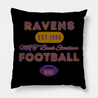 Baltimore Football Vintage Style Pillow