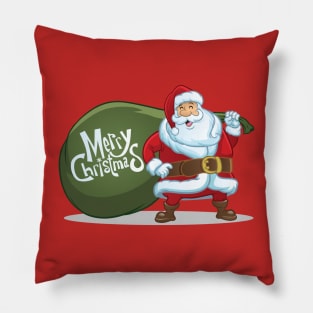 santa claus bring the christmas presents Pillow