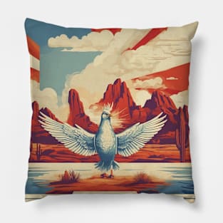 Phoenix USA Vintage Tourism Travel Pillow