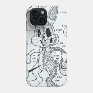 EASTER BUNNY ANATOMY - LINES Phone Case