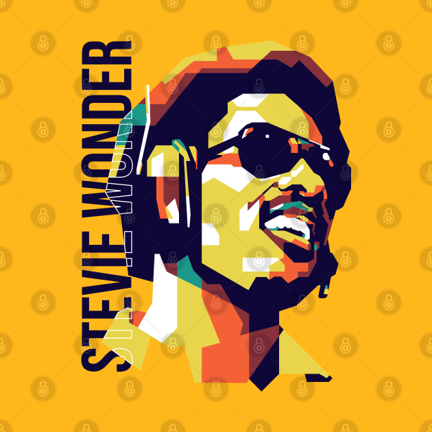 Stevie Wonder on WPAP Style by pentaShop