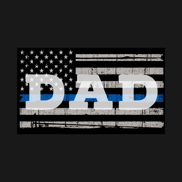 Thin Blue Line Dad by Ten20Designs