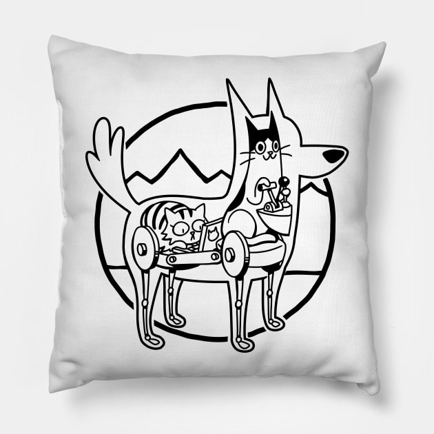 Canine Configuration Light Pillow by spacecoyote