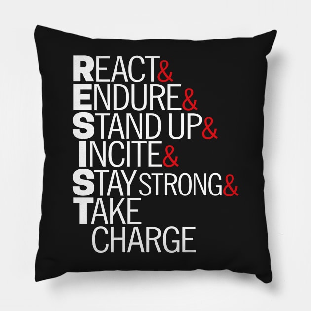 Resist Acronym T-Shirt Pillow by Boots