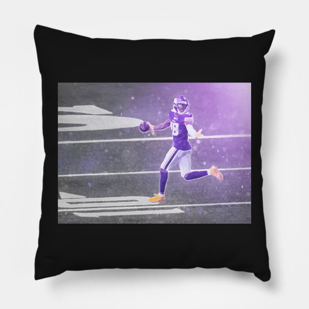 Justin Jefferson Illustration Pillow by AJ