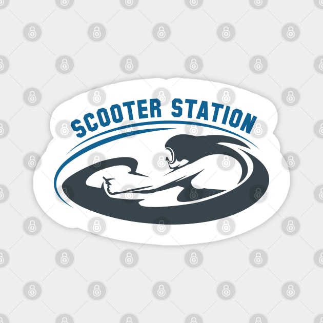 Scooter Diving Club emblem Magnet by devaleta