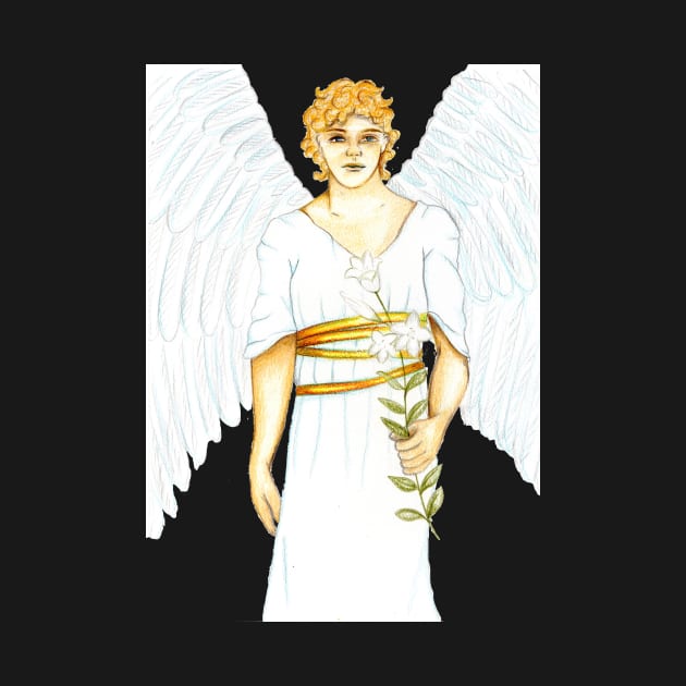 Archangel Gabriel the Messenger Angel- Yellow by EarthSoul